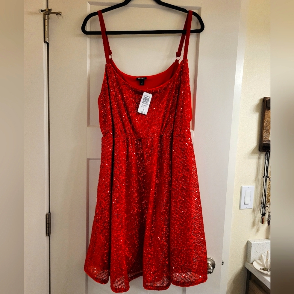 Red Sequin Dress TORRID 1X